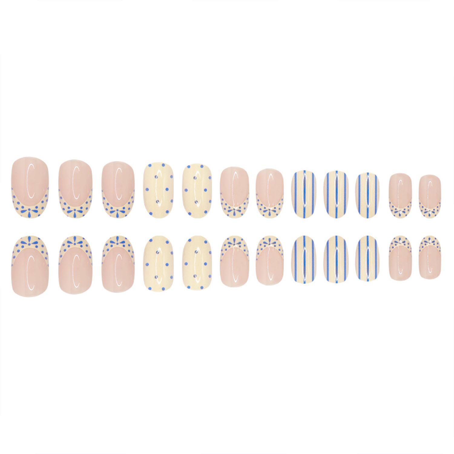 Toypoels hand model wearing the press-on nails illustrating instant polished manicure