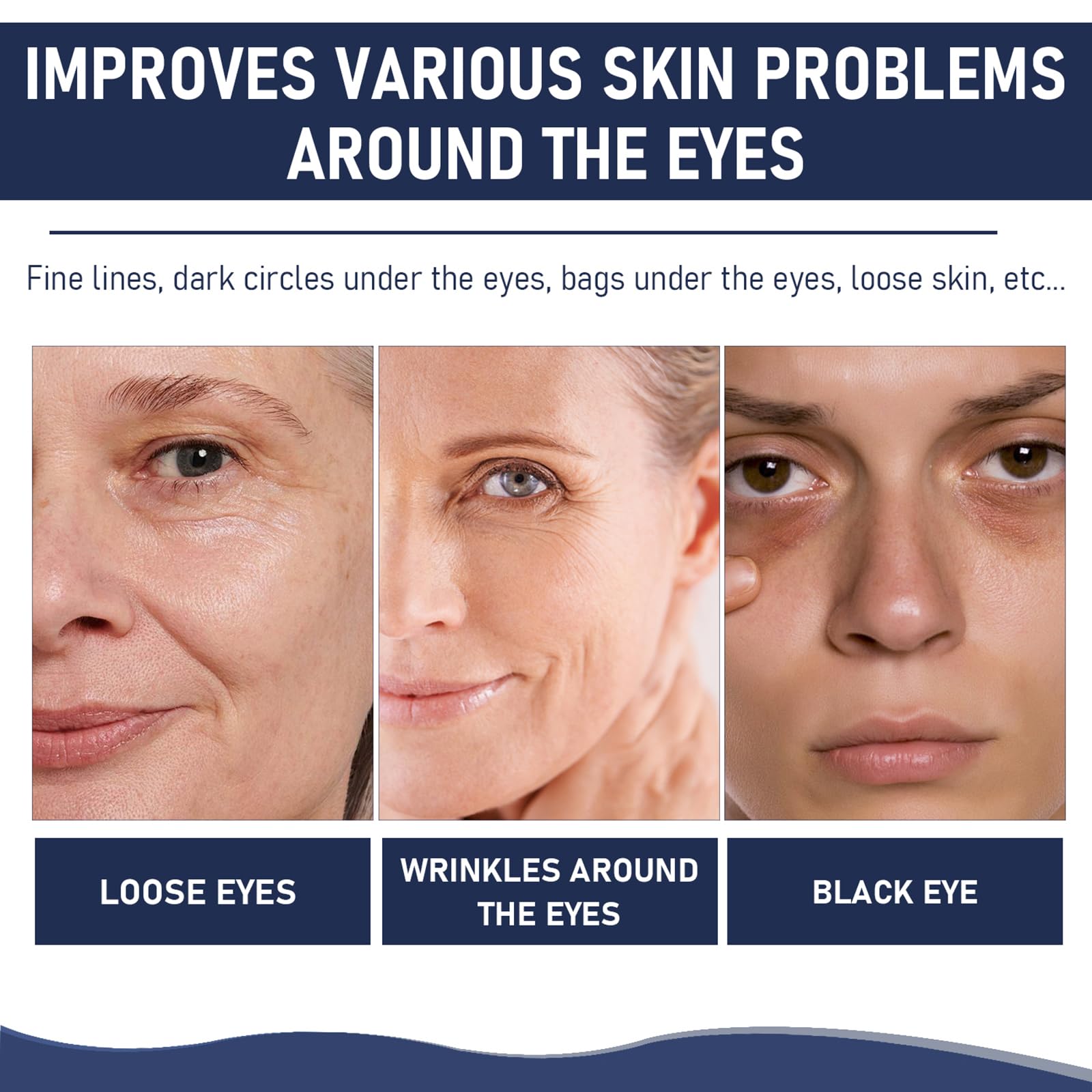 Traboto application under-eye demonstration illustrating easy targeted use