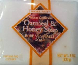 Trader Joe's front packaging showing two-pack and four bars, evoking gentle clean