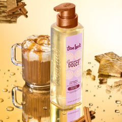 Tree Hut textured lather on bath pouf demonstrating softening effect