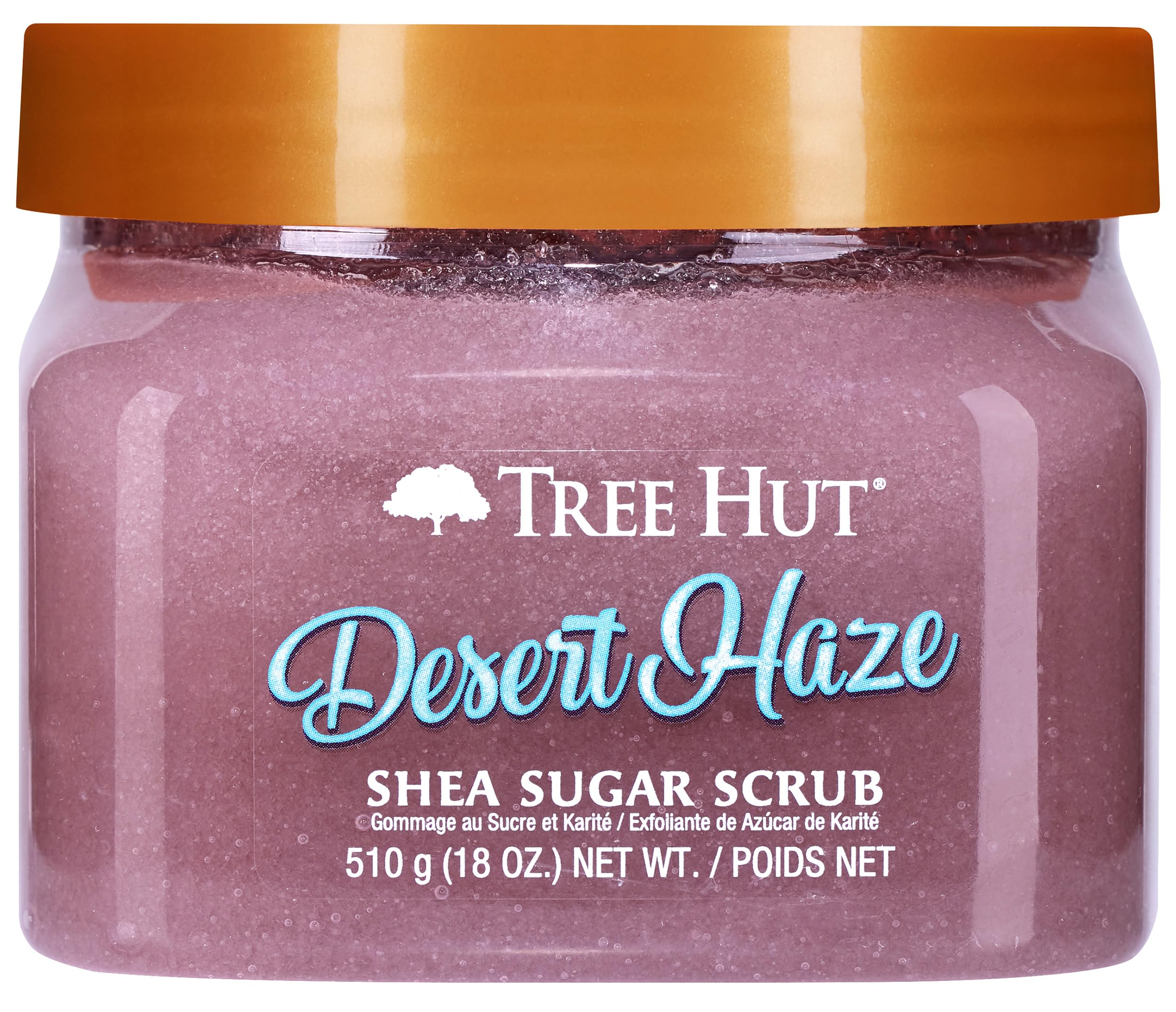 Tree Hut front packaging of Desert Haze scrub showing jar and label for quick ID and giftability