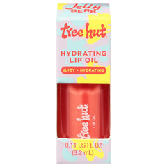 Tree Hut front packaging showing glossy lip oil and candy scent benefit