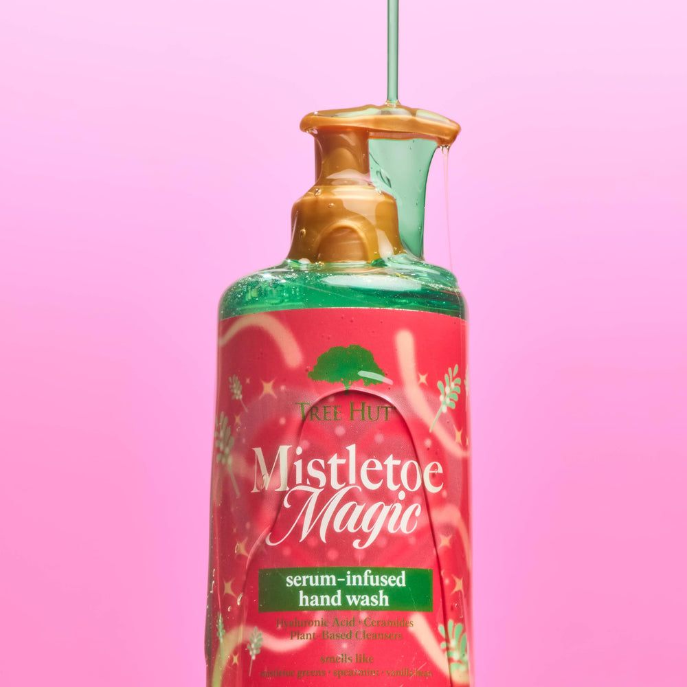 Tree Hut lather texture on palm demonstrating rich foam and gentle cleansing