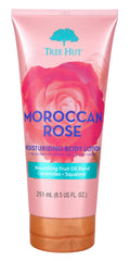 Tree Hut front packaging showing Moroccan Rose lotion and benefits