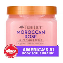 Tree Hut sugar scrub texture close-up revealing gentle exfoliating crystals