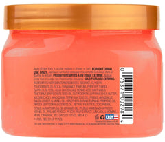 Tree Hut peach sorbet label showing ingredients and clean formulation