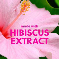 Tree Hut shea butter and hibiscus ingredients displayed to show nourishing benefits