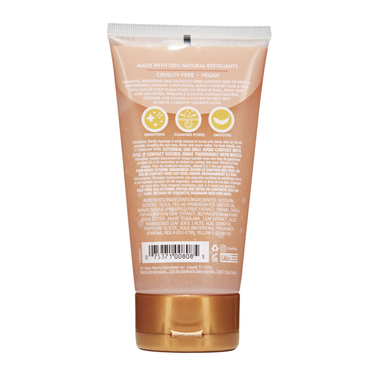 Tree Hut close-up scrub texture with exfoliant beads for smoothness
