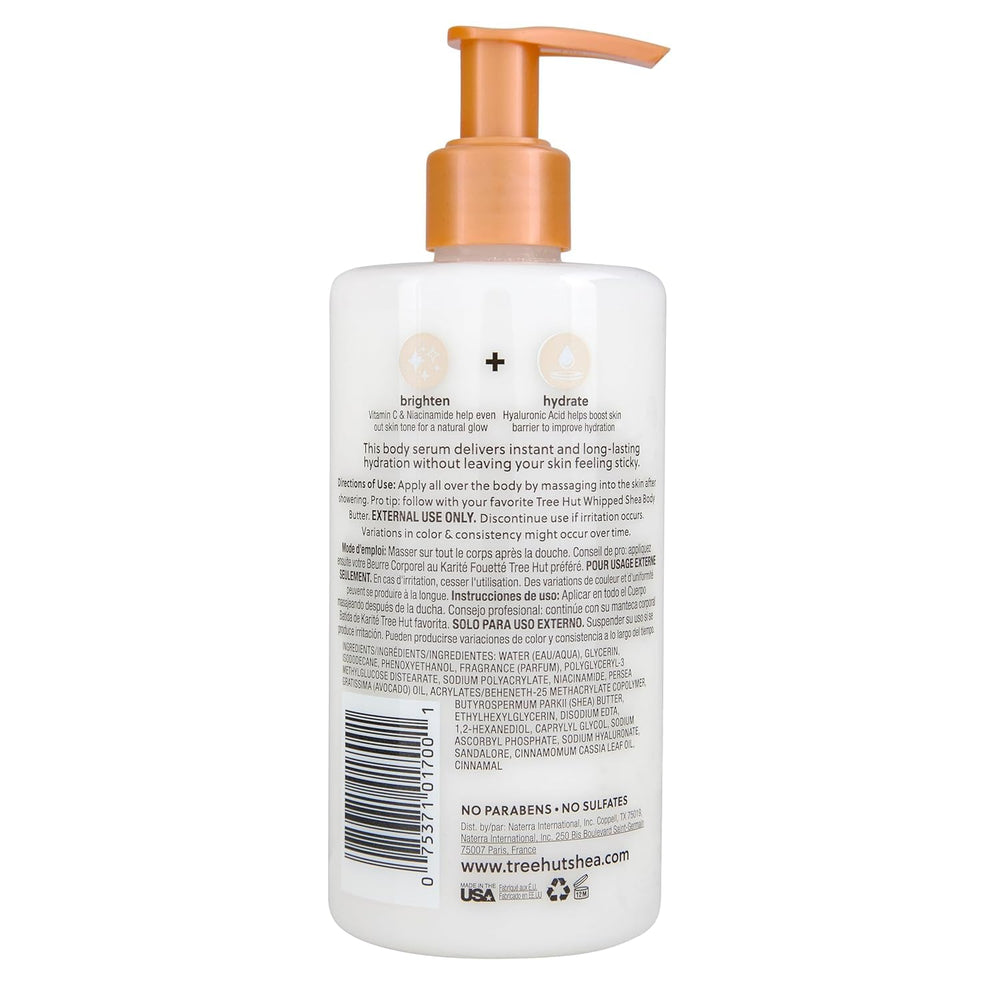 Tree Hut close-up of serum texture showing lightweight absorbent finish