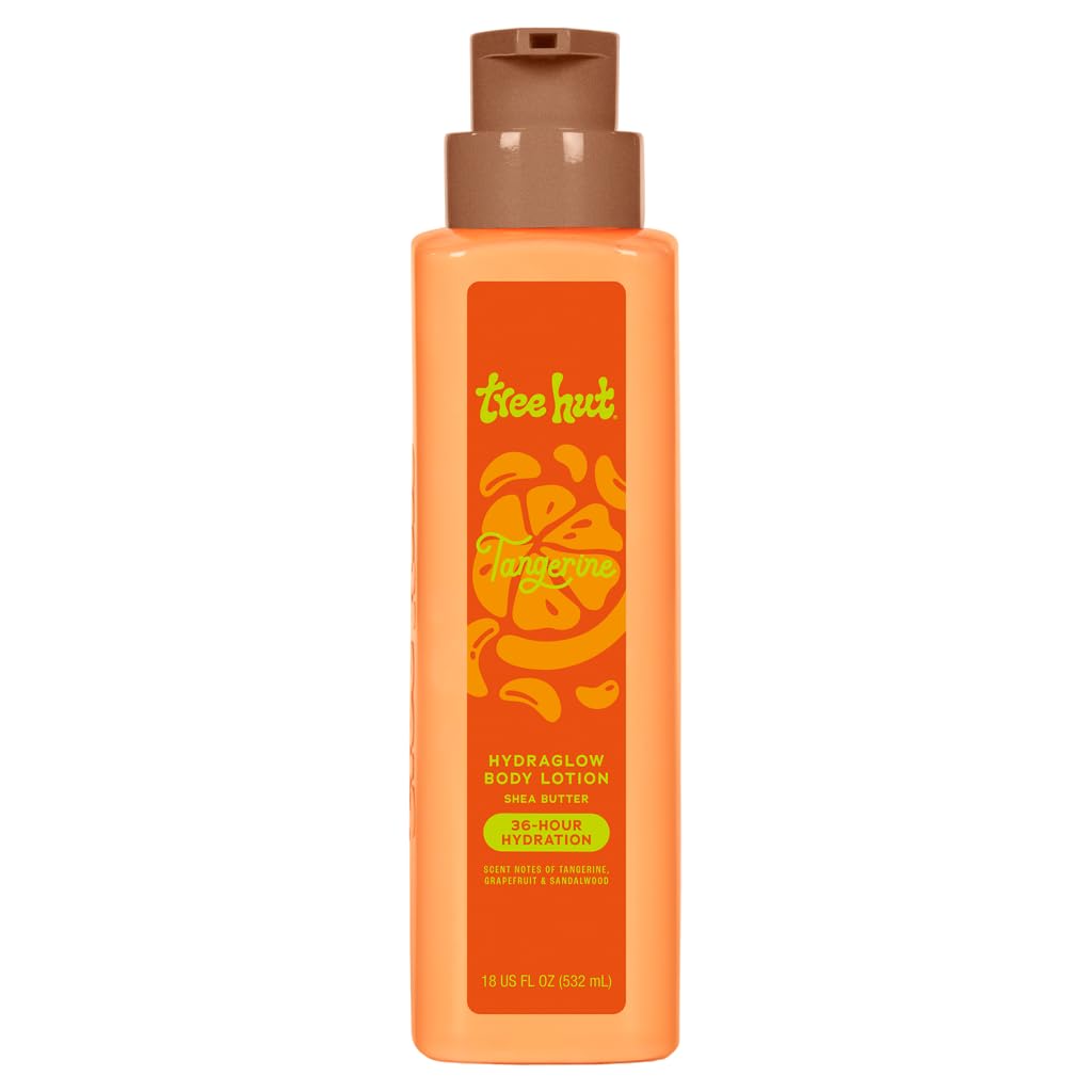 Tree Hut front bottle showing label and 18 fl oz size benefit