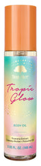 Tree Hut bottle front view showing Tropic Glow packaging and inviting scent benefit