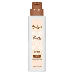 Tree Hut front packaging showing bottle and warm vanilla fragrance benefit