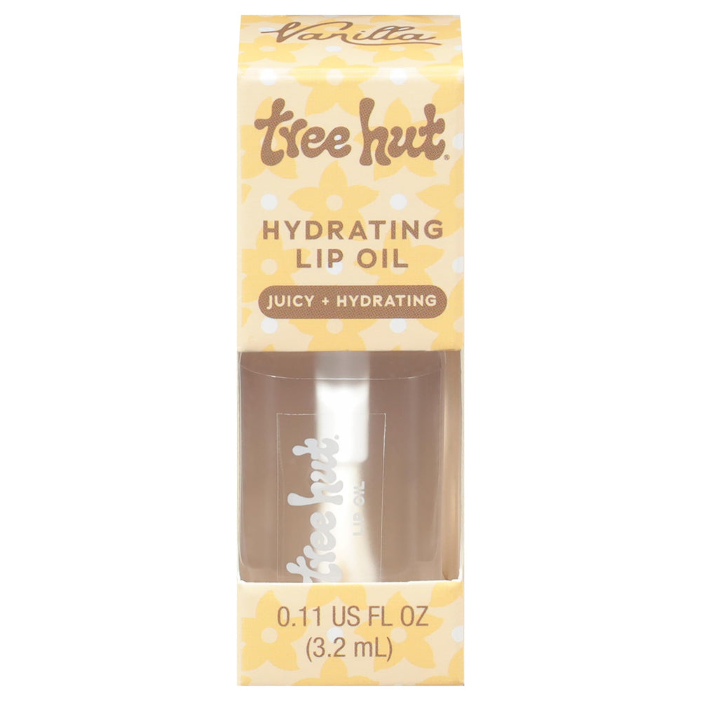 Tree Hut front packaging showing tidy labeled tube and vanilla scent benefit