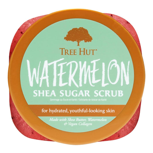 Tree Hut close-up of scrub texture with sugar crystals for gentle exfoliation