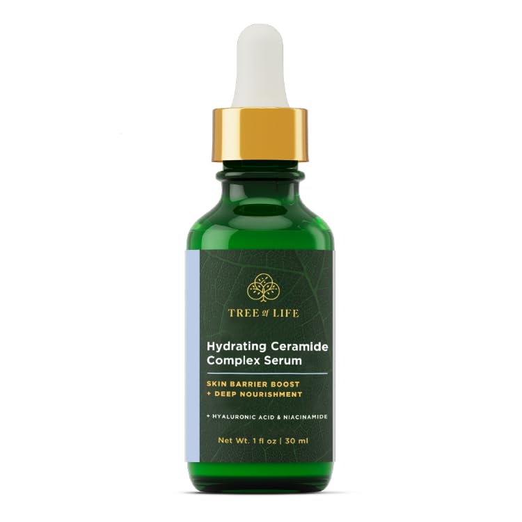 Tree of Life Beauty bottle beside ruler showing 1 fl oz size clarity