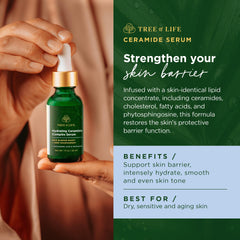 Tree of Life Beauty dropper dispensing serum highlighting precise application