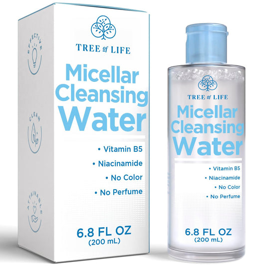 Tree of Life Beauty front packaging showing clear micellar water benefits