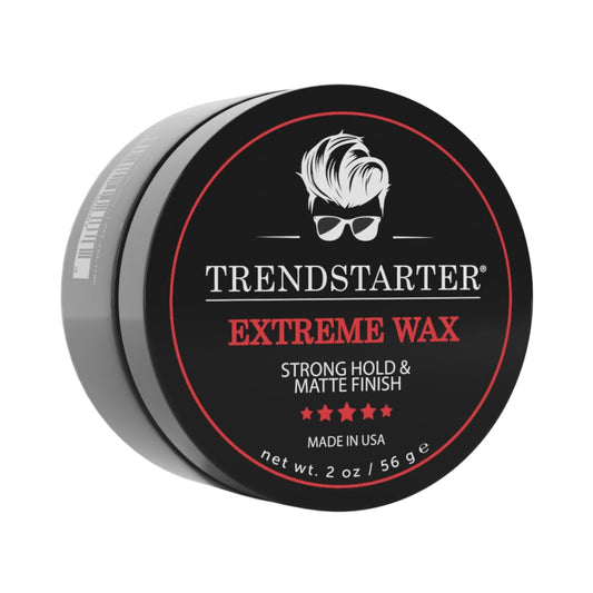 TRENDSTARTER jar front view showing compact travel-friendly design and strong hold