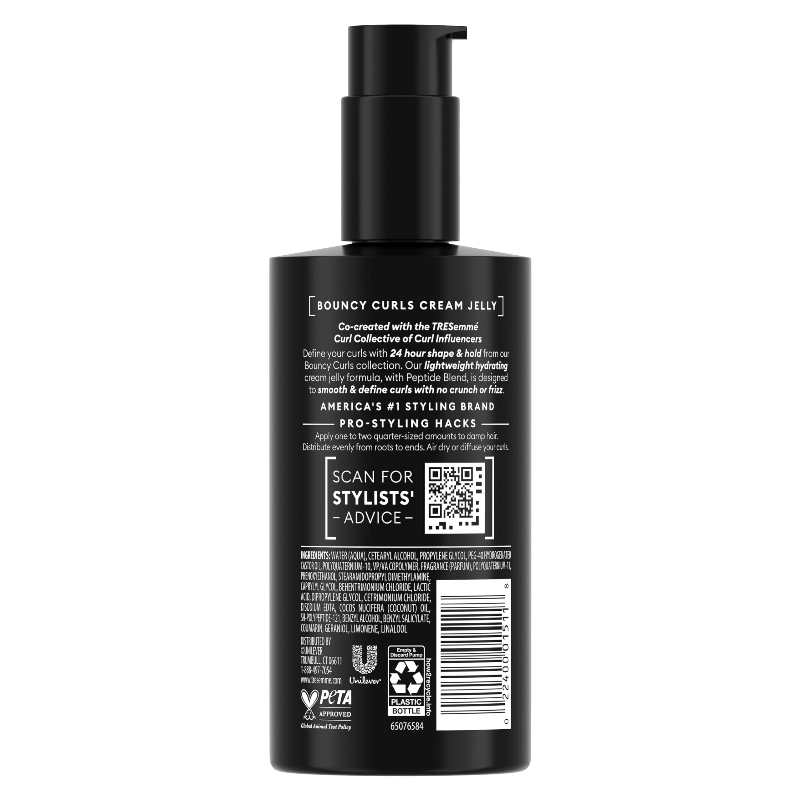 TRESemmé cream-jelly texture close-up illustrating lightweight hydration