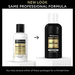 TRESemmé conditioner close-up pour showing creamy formula for smoothness