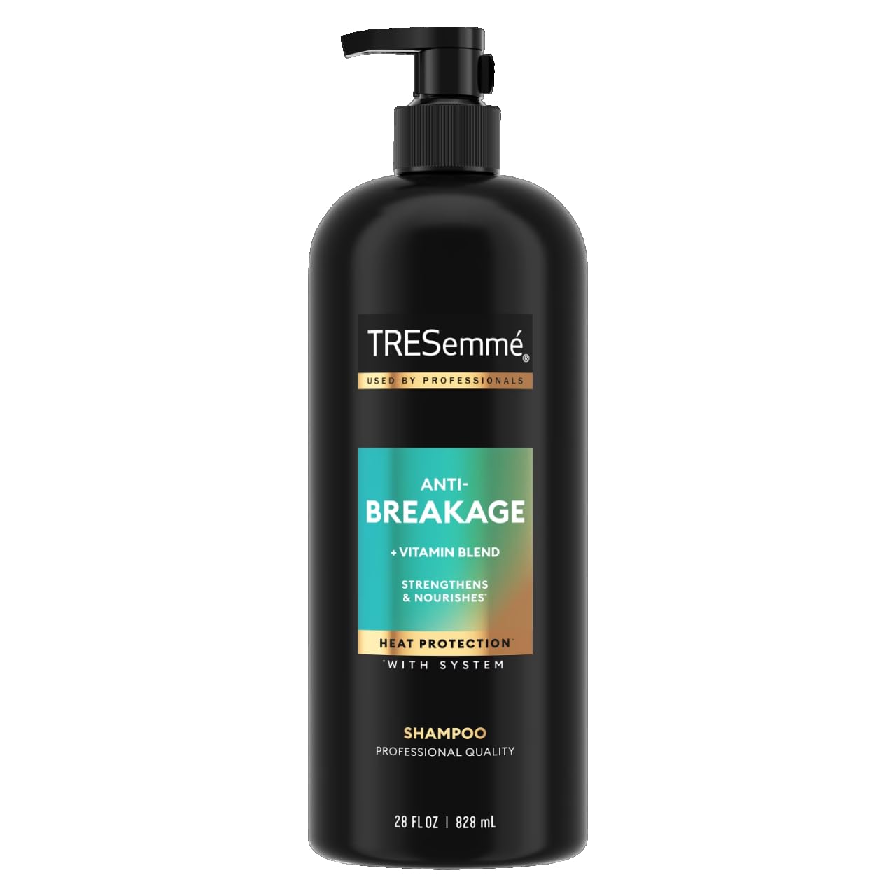 TRESemmé front packaging showing 28oz bottle and professional label for salon-quality results