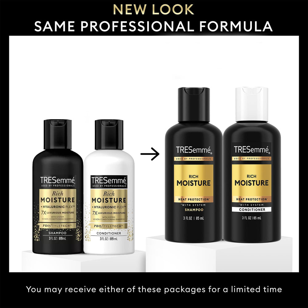 TRESemmé conditioner cream texture demonstrating smooth detangling benefits