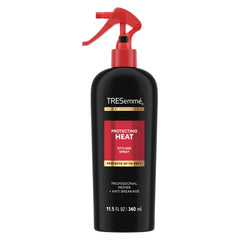 TRESemmé front packaging shows protective styling spray, conveys professional protection