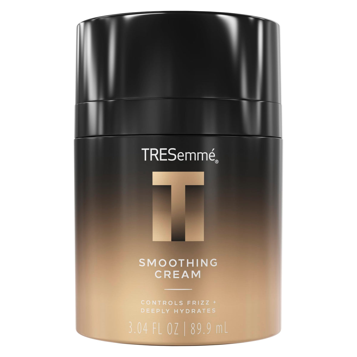 TRESemmé front packaging showing smoothing cream for polished finish
