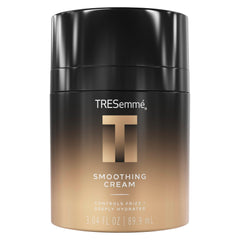 TRESemmé front packaging showing smoothing cream for polished finish