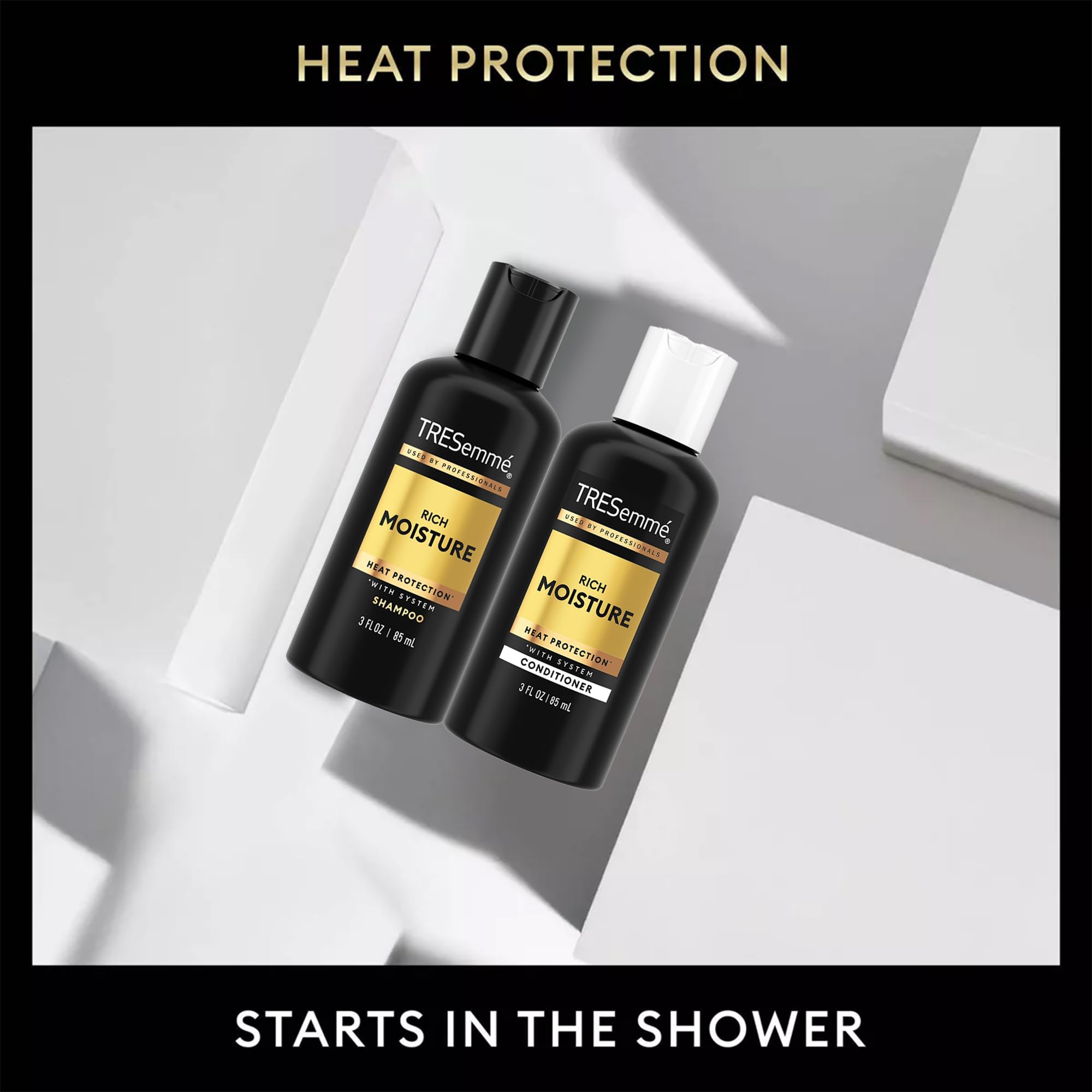 TRESemmé in-shower application on wet hair showcasing easy use benefit