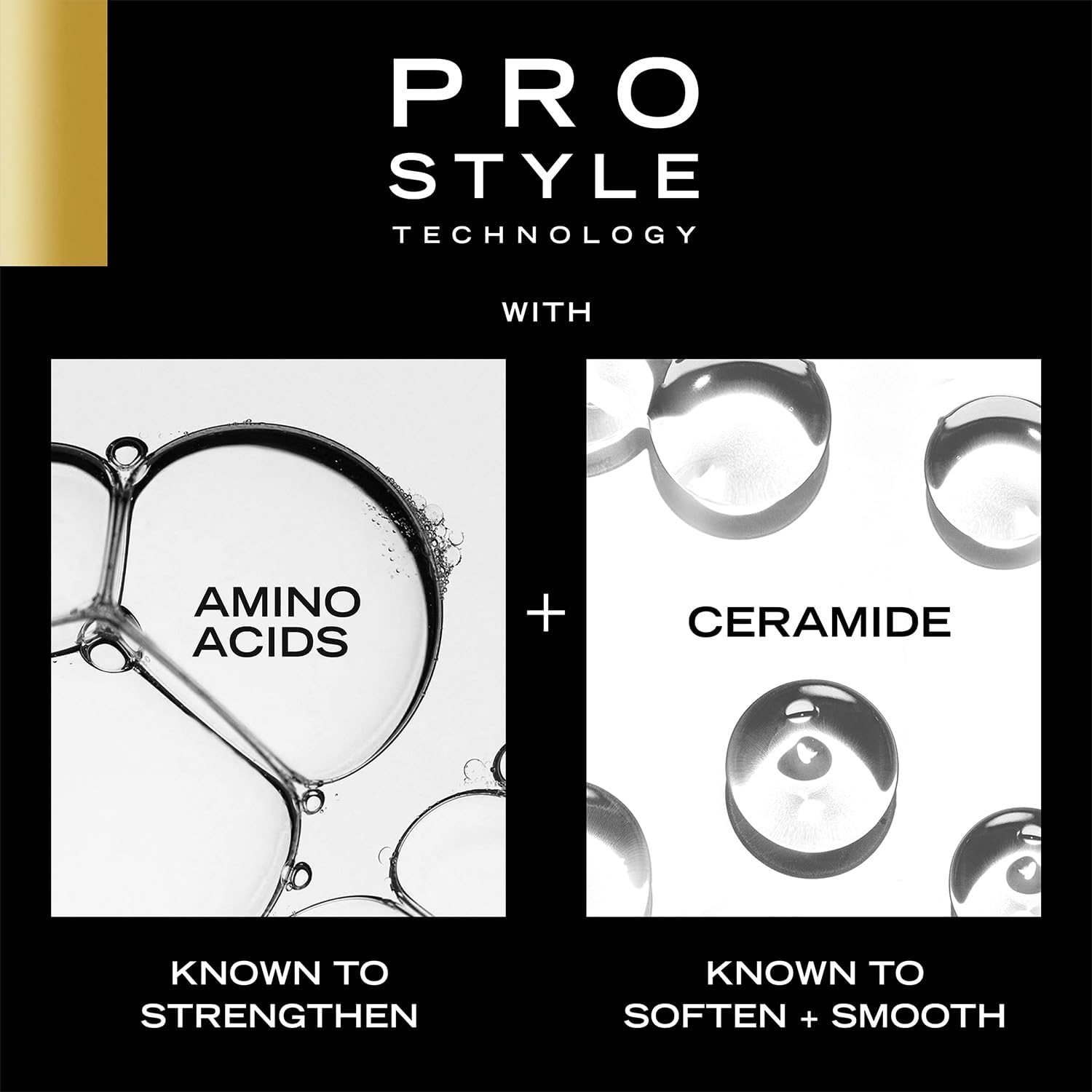 TRESemmé ingredients label detail highlighting vitamins and paraben-free benefit
