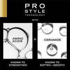 TRESemmé ingredients label detail highlighting vitamins and paraben-free benefit
