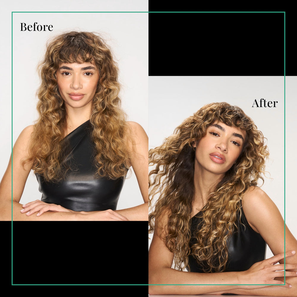 TRESemmé ingredient label highlighting peptide blend for stronger hair benefit