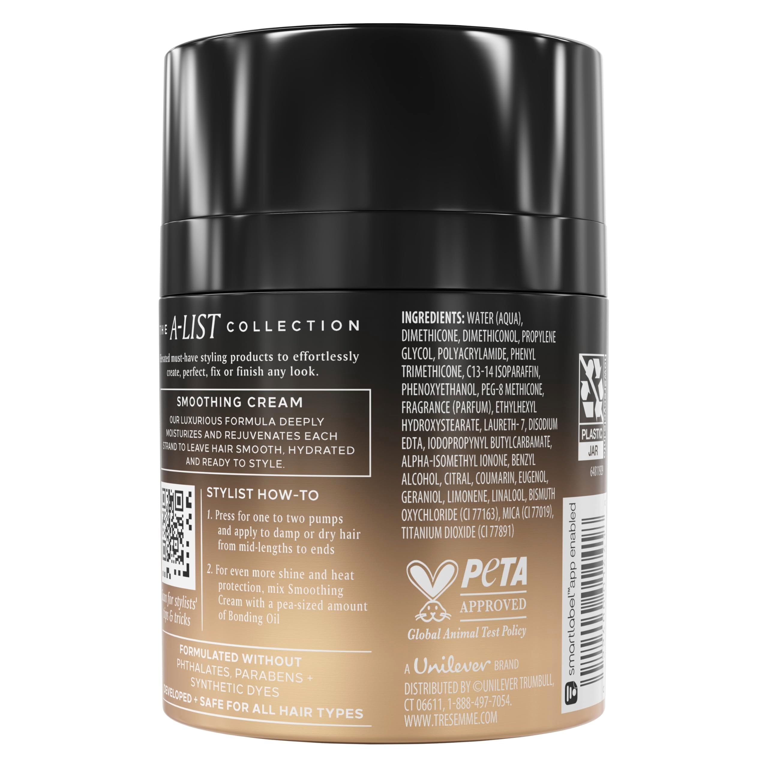 TRESemmé pump dispensing cream texture for lightweight hydration
