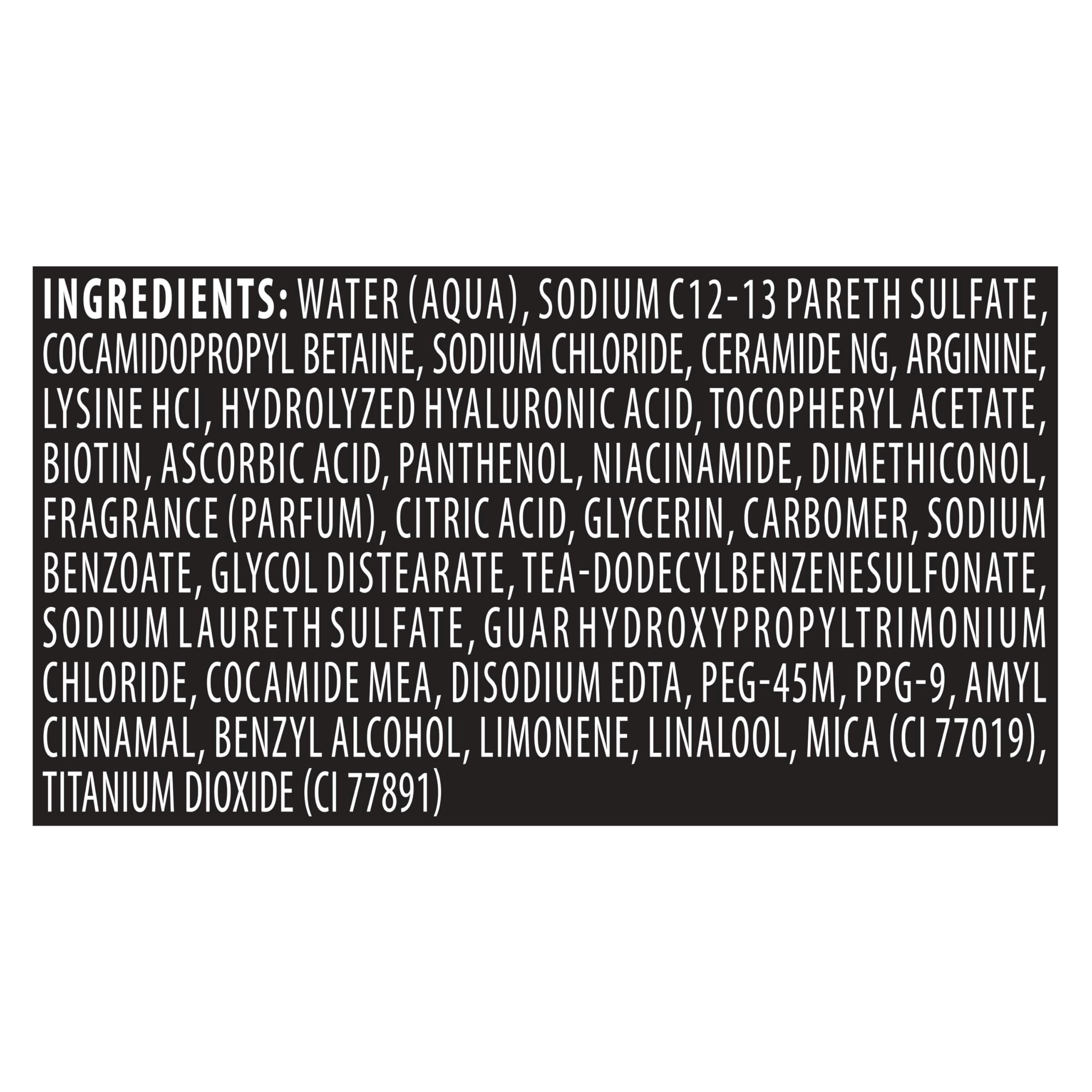 TRESemmé hyaluronic ingredient visual representing moisture-locking action benefit
