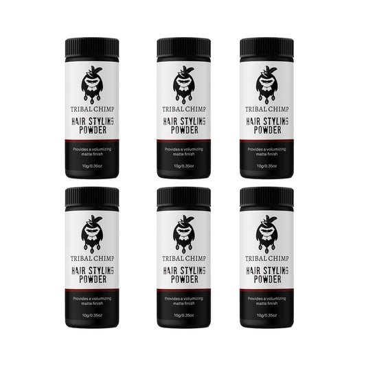 Tribal Chimp front packaging showing six compact bottles and brand for convenience