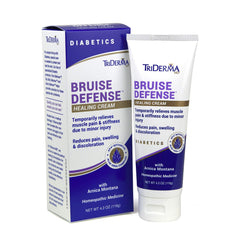 TriDerma bottle front showing product name and 4.2 oz size benefit