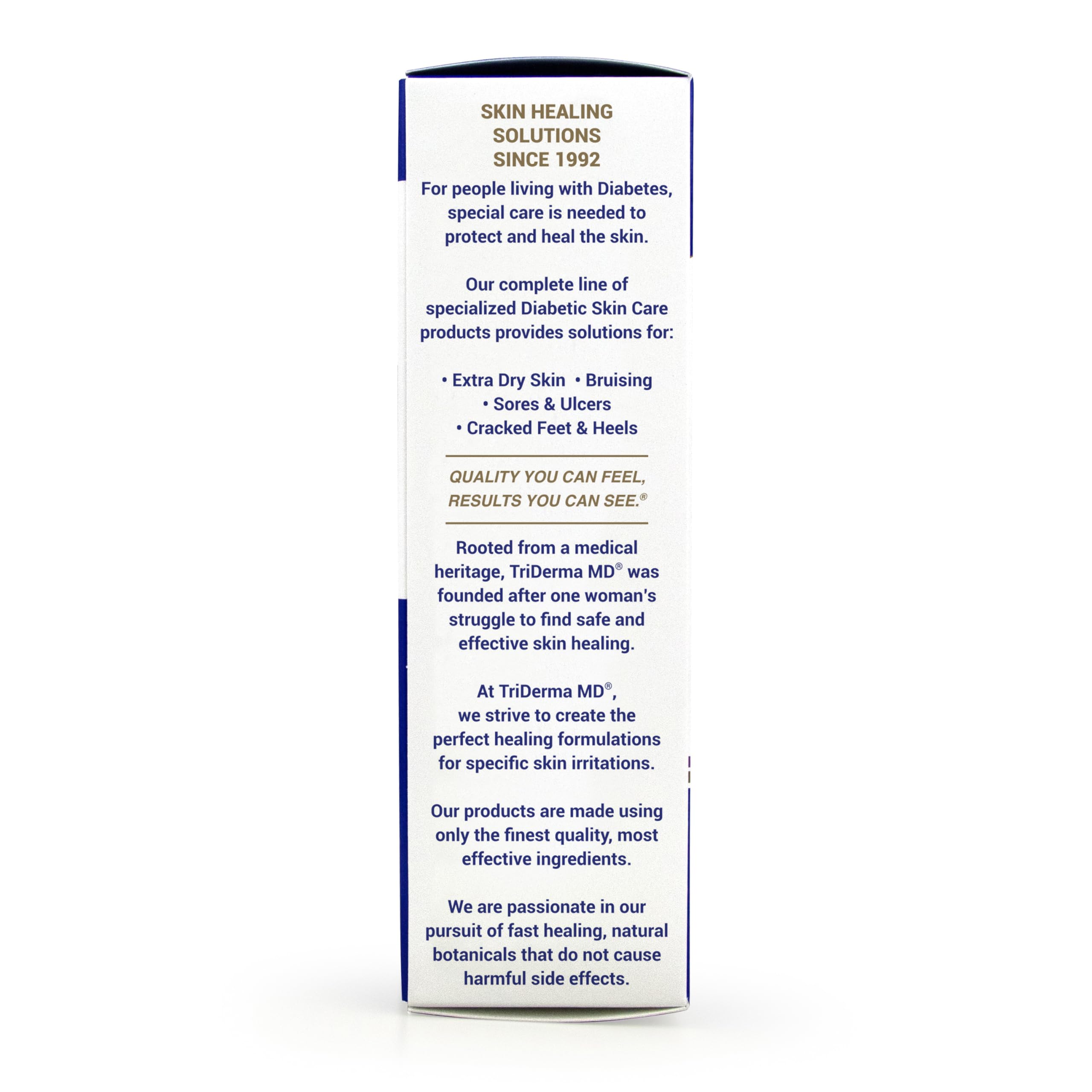 TriDerma label and ingredient list highlighting Arnica, MSM, AP4 Aloe benefits
