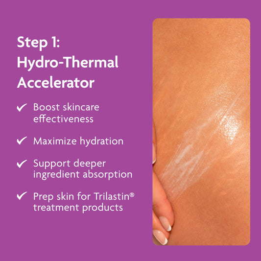 TriLASTIN cream texture closeup illustrating smooth, hydrating formula
