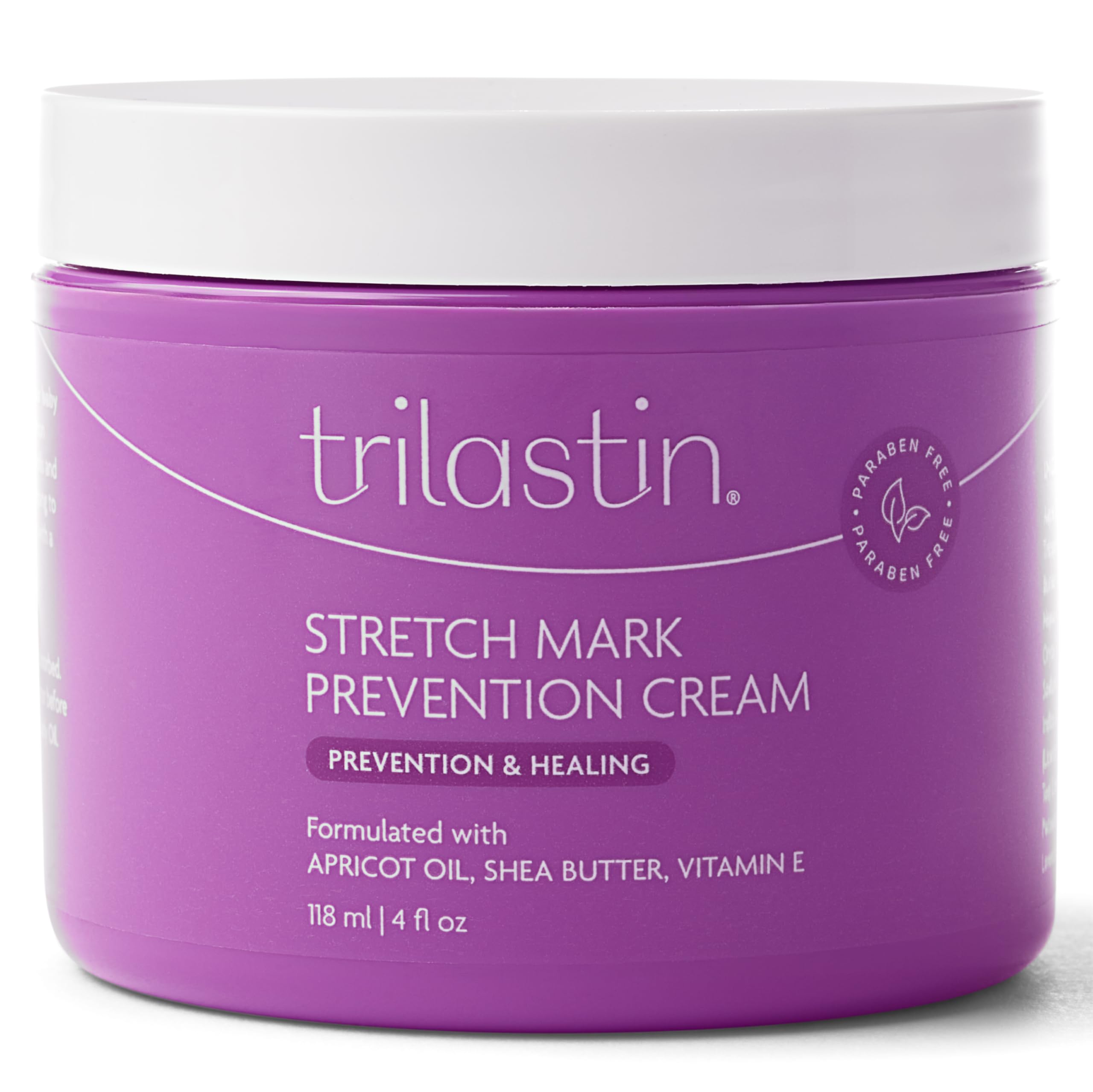 Trilastin front packaging showing 4 oz tube and brand benefit