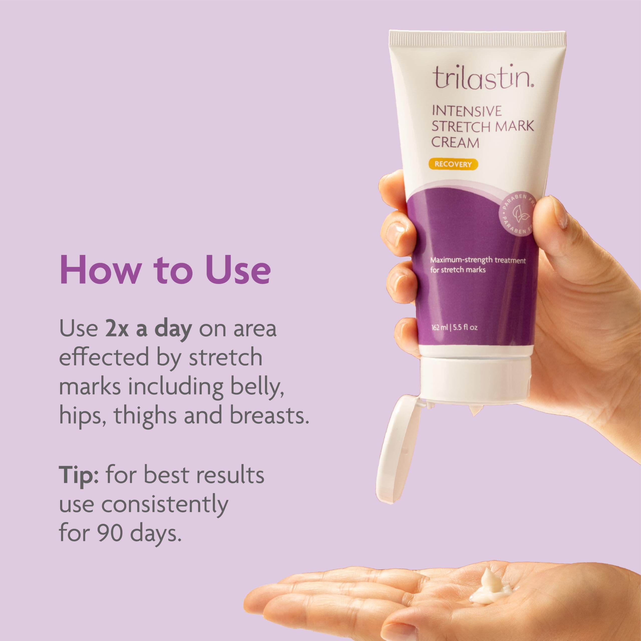 TriLASTIN ingredients label closeup showing vitamin-rich benefits