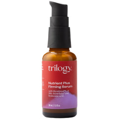 Trilogy front packaging showing nutrient plus firming serum benefits