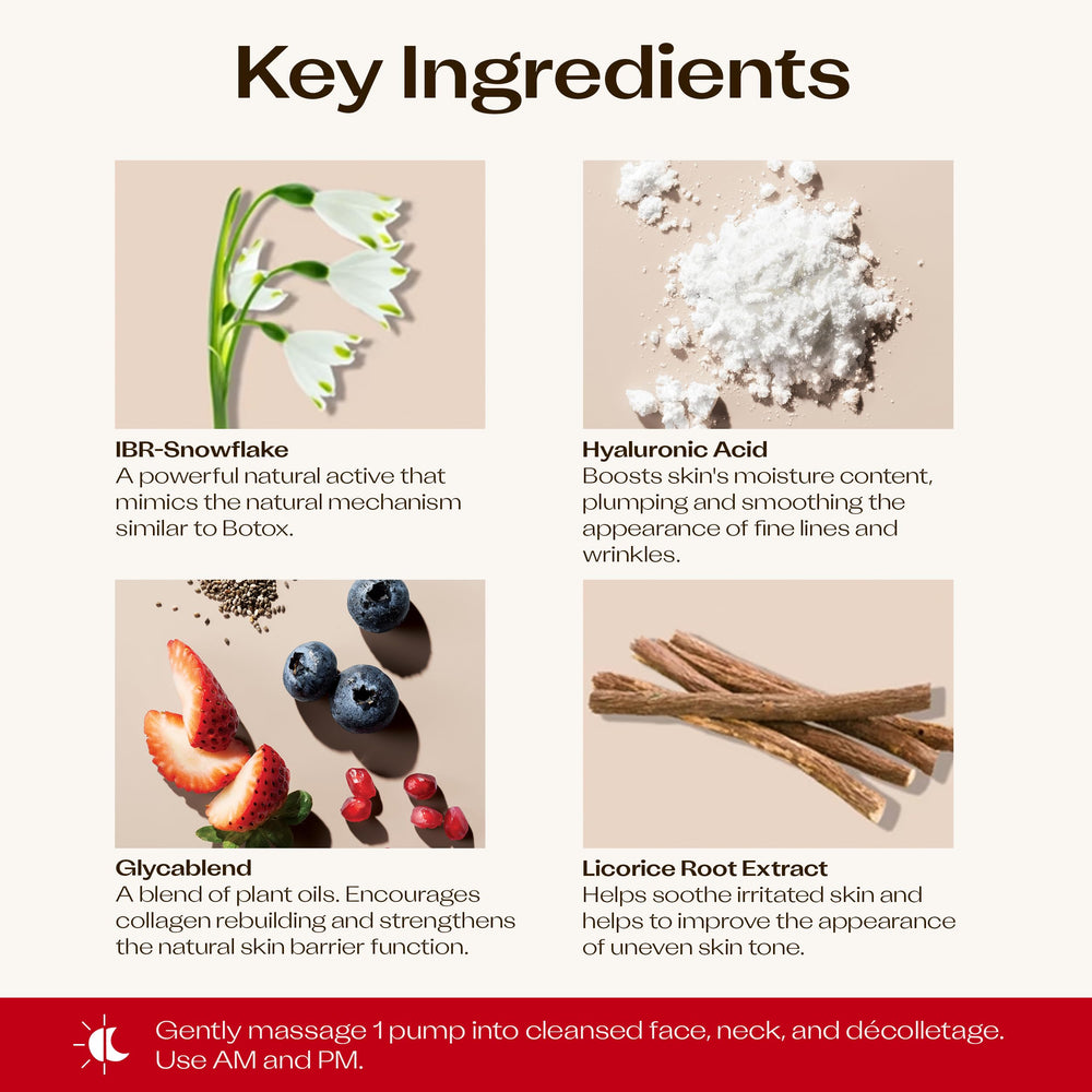 Trilogy label featuring IBR-Snowflake ingredient and formulation detail
