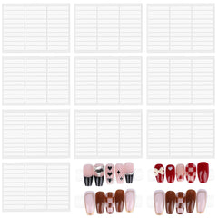 Trinkrittey front packaging showing ten clear adhesive sheets for tidy displays