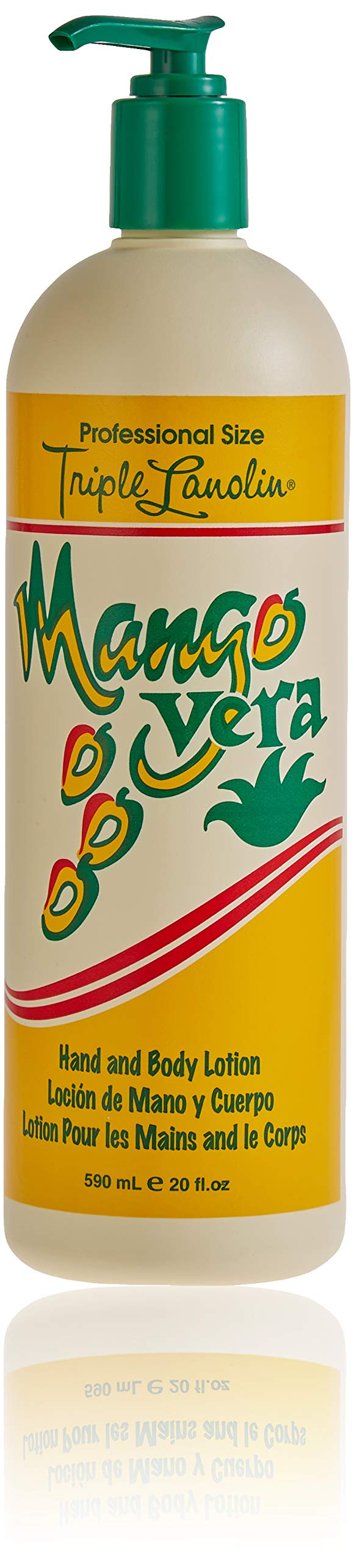 Triple Lanolin front label showing product name and mango scent benefits