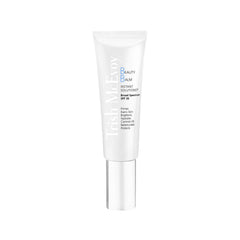 Trish McEvoy Beauty Balm tube front view showing shade and SPF benefits