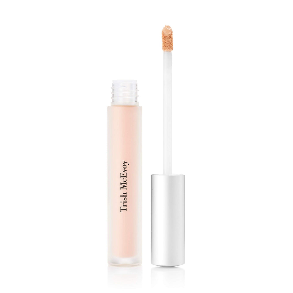 Trish McEvoy front packaging showing sleek tube and shade label for brightening
