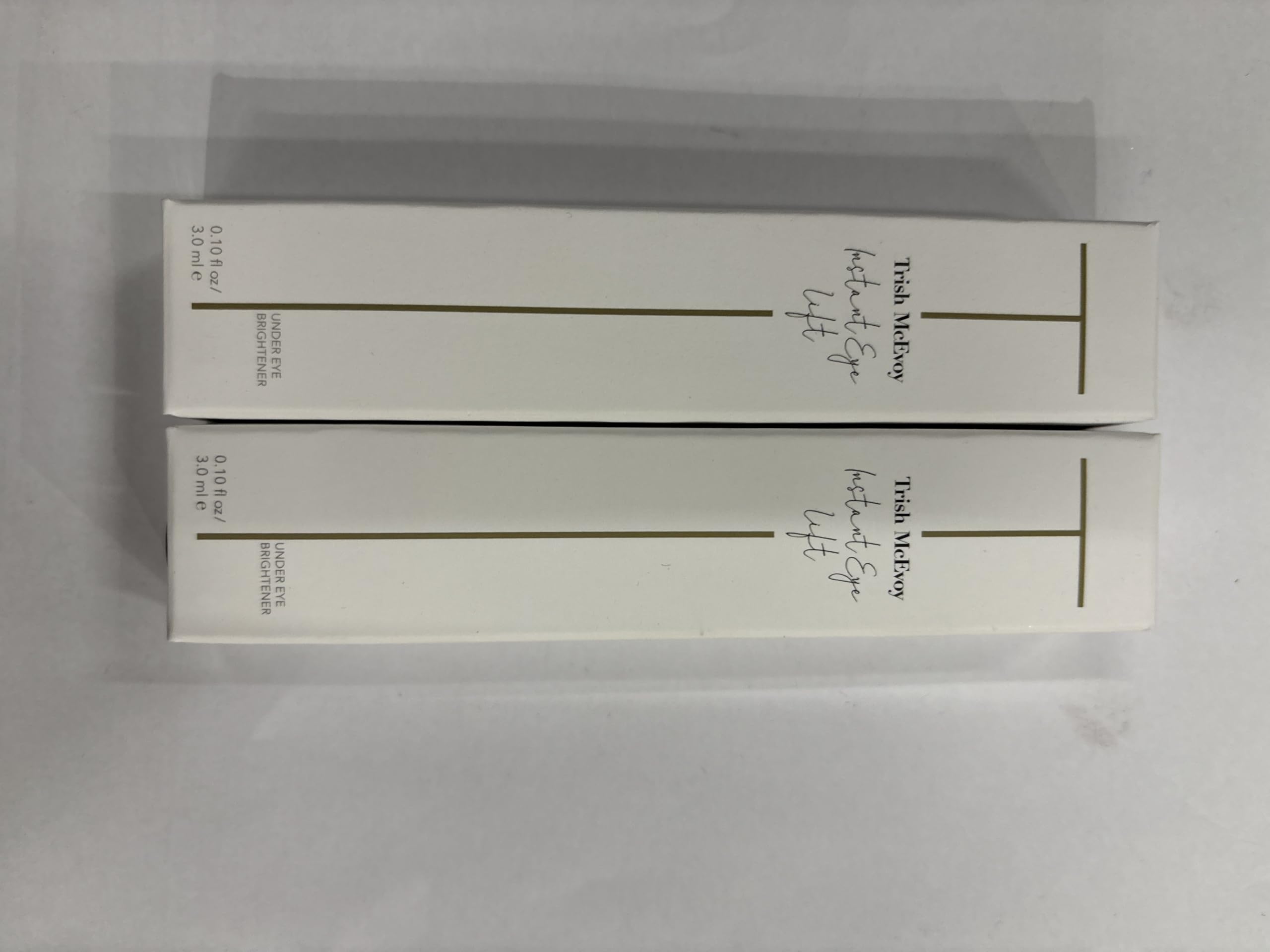 Trish McEvoy label close-up highlighting ingredients and transparency benefit