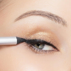 Trish McEvoy liner applied along lashline illustrating defined eye look and smudge resistance