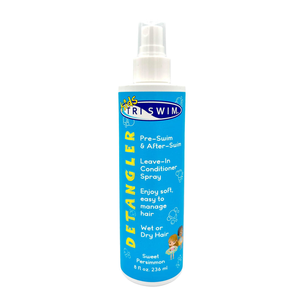 TRISWIM front packaging detangler spray showing gentle protection and easy use